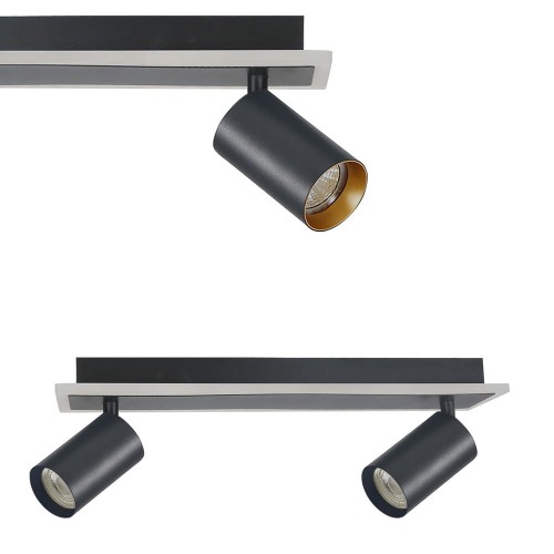 Spot Parma 2 2xGU10 + 1xLED CCT czarny LP-0612/2WS BK Light Prestige