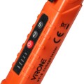  Indukcyjny tester napięcia z latarką 12-1000V AC/DC pomarańczowy 
