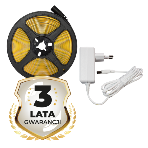 Zestaw Taśma COB 320/m 4000K IP20 5m + Zasilacz EKZ630 Eko-Light