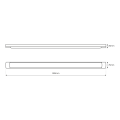 Listwa LED Batten 27W 90cm 4000K - Czarny CZARNY Neutralna 4000K 27W IP20 ML0749 Eko-Light