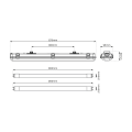 Zestaw Oprawa Hermetyczna 2x120cm + Odbłyśnik EKH1300 Eko-Light