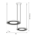 Lampa wisząca NEST 77W LED 61+41cm ML0525 Milagro