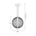 Lampa wisząca KYOTO 32W LED śr. 43cm ML0526 Milagro
