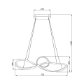 Lampa wisząca Marco Black 42W LED ML8116 Milagro