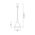 Lampa wisząca PERU BLACK 1xE27 MLP0977 Milagro