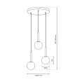 Lampa wisząca PLAY BLACK 3xG9 MLP0969 Milagro