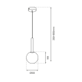 Lampa wisząca PLAY GOLD 1xG9 MLP0971 Milagro