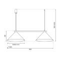 Lampa wisząca CAPITAL BIAŁY 2XGX53 MLP0943 Milagro