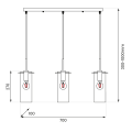 Lampa wisząca PADOVA 3xE27 CZARNY 3xE27 IP20 ML1073 Milagro