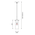 Lampa wisząca PADOVA 1xE27 CZARNY 1xE27 IP20 ML1072 Milagro