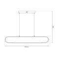 Lampa wisząca FRAME 42W CZARNY 4000K 42W LED IP20 ML1046 Milagro