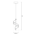 Lampa wisząca LARGO 10W LED ZŁOTY 4000K 10W LED IP20 ML1041 Milagro