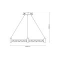 Lampa wisząca ELEGANCE 36W LED ZŁOTY 4000K 36W LED IP20 ML0996 Milagro