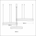 Lampa wisząca PRECIOSA 158W LED ML1001 Milagro