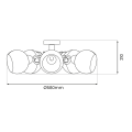 Lampa sufitowa OSLO 5xE27 ML1274 Milagro