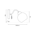 Kinkiet Connor White 1xE27 MLP0875 Milagro