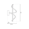 Kinkiet TWIST 12W LED CZARNY 4000K 12W LED IP20 ML1058 Milagro
