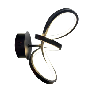 Kinkiet TESORO BLACK 15W LED CZARNY 4000K 15W LED IP20 ML1052 Milagro