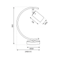 Lampa Biurkowa Ricky Złoty 1xGU10 ML0693 Milagro