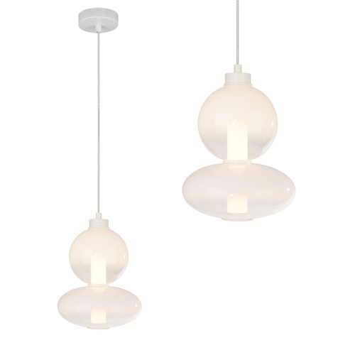 Lampa wisząca DAPHNE WHITE 12W ZŁOTY Ciepła 3000K 12W LED IP20 ML0862 Milagro