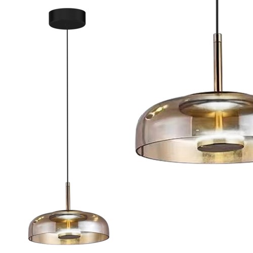 Lampa wisząca VETRO AMBER 6W AMBER 4000K 6W LED IP20 ML1045 Milagro