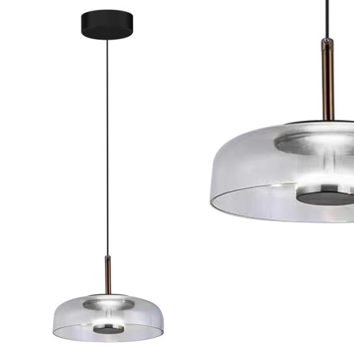 Lampa wisząca VETRO CLEAR 6W TRANSPARENT 4000K 6W LED IP20 ML1044 Milagro