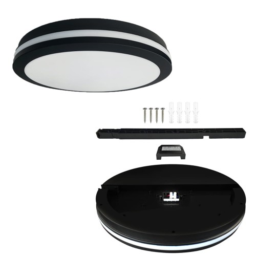 Plafon Marlon 36W 4000K Czarny IP54 EKP0476 Eko-Light