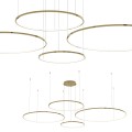 Lampa wisząca Saturno Gold 120W LED ML0849 Milagro