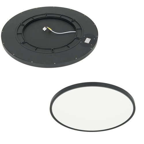 Plafon LED SLIM lampa sufitowa 40W czarny średnica 50cm zmiana barwy światła