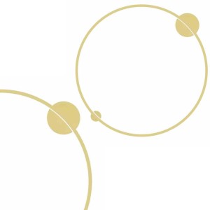 Lampa sufitowa Saturno Złoty 46W LED ML8861 Milagro