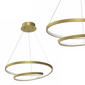 Lampa wisząca LUCERO Złoty 48W LED ML7950 Milagro