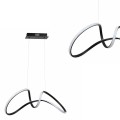 Lampa wisząca TESORO Czarny 48W LED ML7951 Milagro