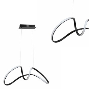 Lampa wisząca TESORO Czarny 48W LED ML7951 Milagro