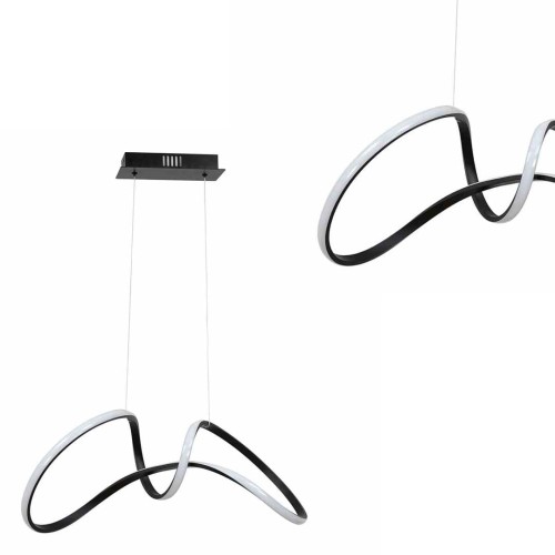 Lampa wisząca TESORO Czarny 48W LED ML7951 Milagro