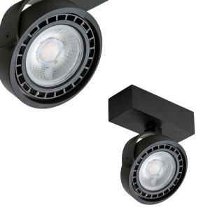 Reflektor sufitowy JERRY 1 230V BLACK ruchomy czarny Azzardo