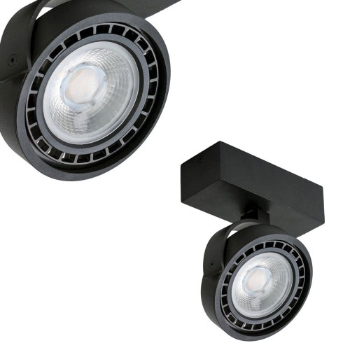 Reflektor sufitowy JERRY 1 230V BLACK ruchomy czarny Azzardo