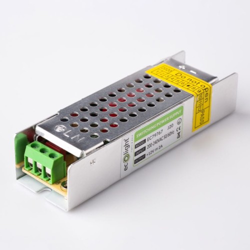 Zasilacz LED 25W 12V 2A IP20 SLIM 100x30x21 EC79767 Eco Light