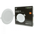 DOWNLIGHT P/T OKRĄG 12W 4000K BIAŁY DL-1 EC20448 Eco Light