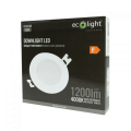 DOWNLIGHT P/T OKRĄG 12W 4000K BIAŁY DL-1 EC20448 Eco Light