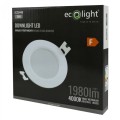 DOWNLIGHT P/T OKRĄG 18W 4000K BIAŁY DL-1 EC20449 Eco Light