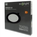 DOWNLIGHT P/T OKRĄG 24W 4000K CZARNY DL-1 EC20466 Eco Light