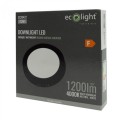 DOWNLIGHT N/T OKRĄG 12W 4000K CZARNY DL-1 EC20472 Eco Light