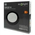DOWNLIGHT N/T OKRĄG 18W 4000K CZARNY DL-1 EC20473 Eco Light