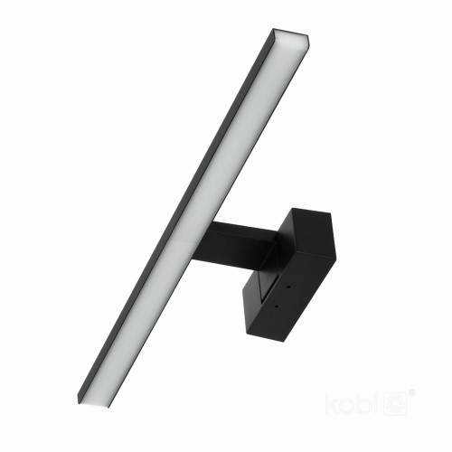 Kinkiet łazienkowy czarny nad lustro galeryjka IP44 50cm LED 10W barwa neutralna 4000K LUMIREFLECT  Kobi