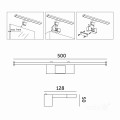 Kinkiet łazienkowy czarny nad lustro galeryjka IP44 50cm LED 10W barwa neutralna 4000K LUMIREFLECT  Kobi