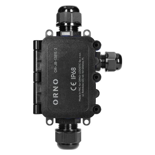 Puszka instalacyjna natynkowa HD IP68, 0,5-6,0mm² ,2 dławnice M20, 1 dławnica M16 Orno