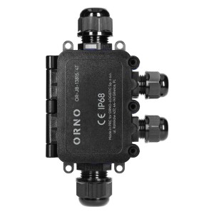 Puszka instalacyjna natynkowa HD IP68, 0,5-6,0mm² ,2 dławnice M20, 2 dławnice M16, układ T Orno