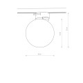 Lampa 1-obwodowy Profile PROFILE SNOWBALL 11298 Nowodvorski
