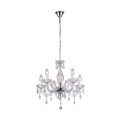 Lampa wisząca MAGNOLIA transparentna w stylu glamour z kryształkami Zuma Line