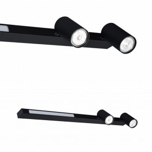 Reflektorki sufitowe na listwie GU10 MANNARI kolor Czarny + LED 8W 3000K - S230757203 Zuma Line